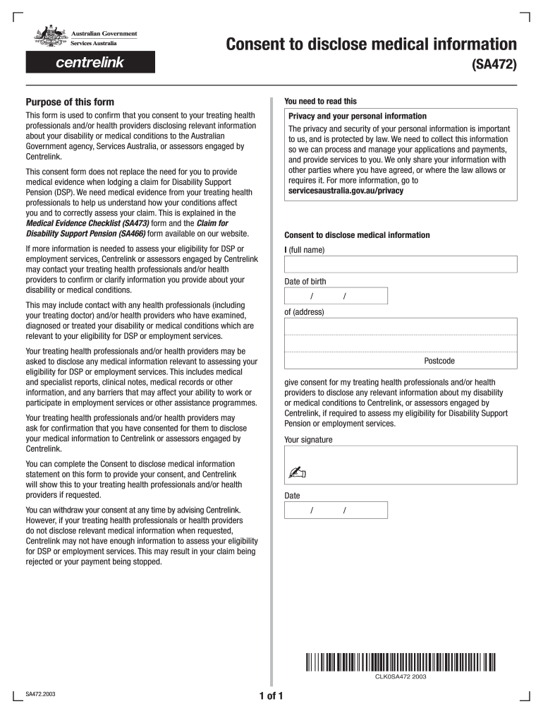 Sa472 Form 2020
